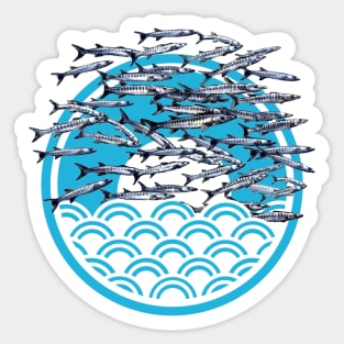 Barracuda cyclone Scuba Sticker